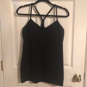 Black Lululemon Power Y tank